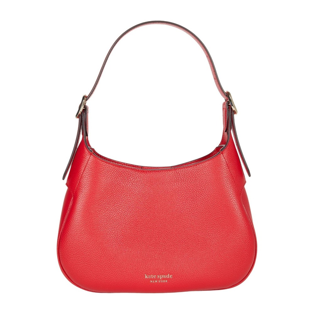 Kate‎ Spade New York New Drop Hobo Pebbled Leather Medium Hobo Bag, Lingonberry
